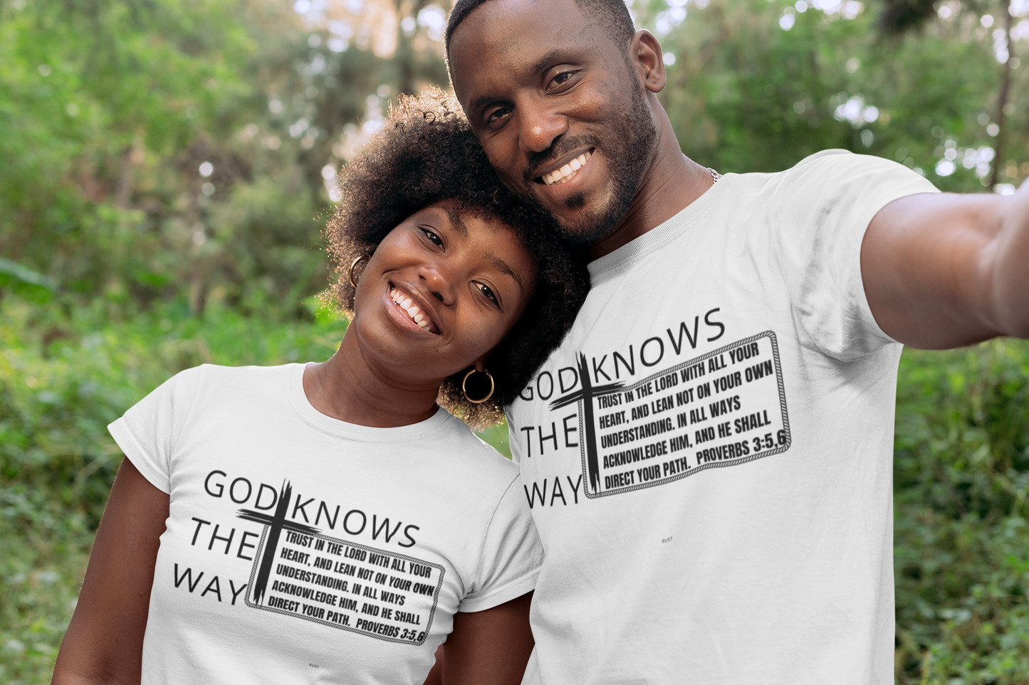God Knows The Way Proverbs 3:5,6 Short Sleeve Unisex T-Shirt