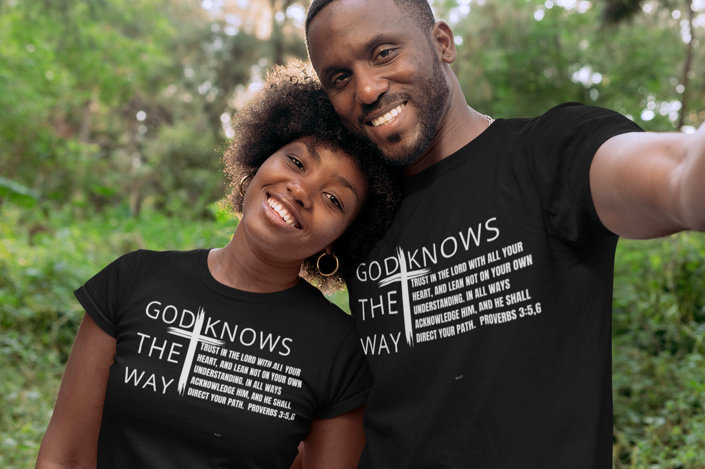 God Knows The Way Proverbs 3:5,6 Short Sleeve Unisex T-Shirt